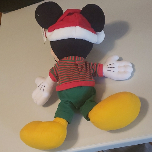 Mattel Holiday Mickey Mouse Plush with Santa Hat - Picture 6 of 6